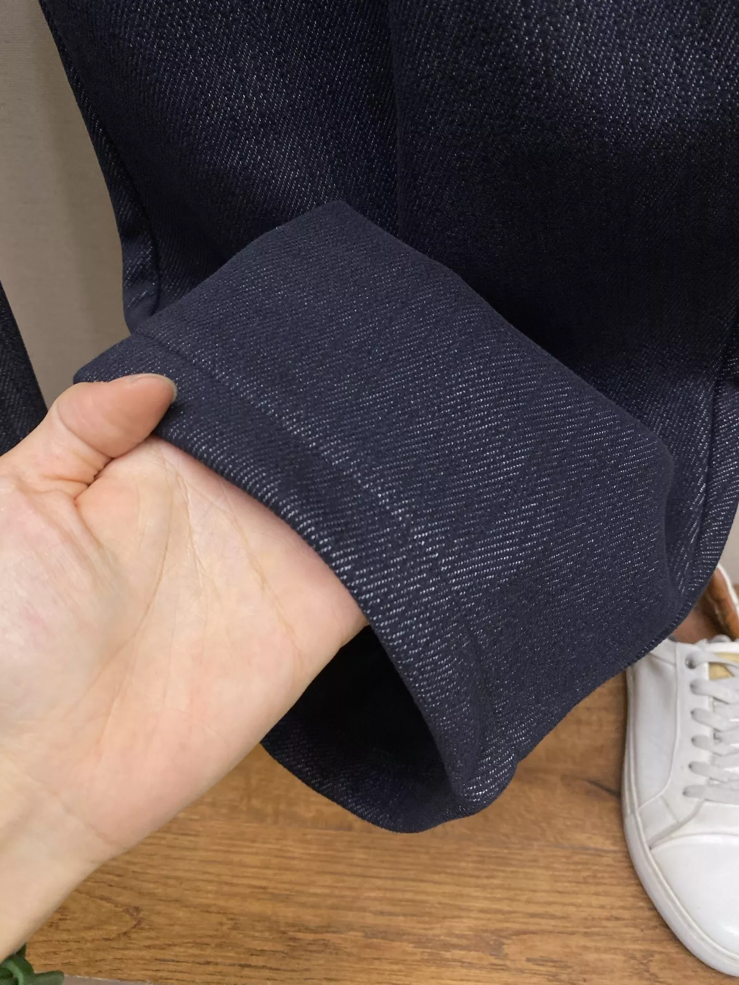발렌티노 울 혼방 기모 허리벨트 와이드 팬츠 상세 이미지 9