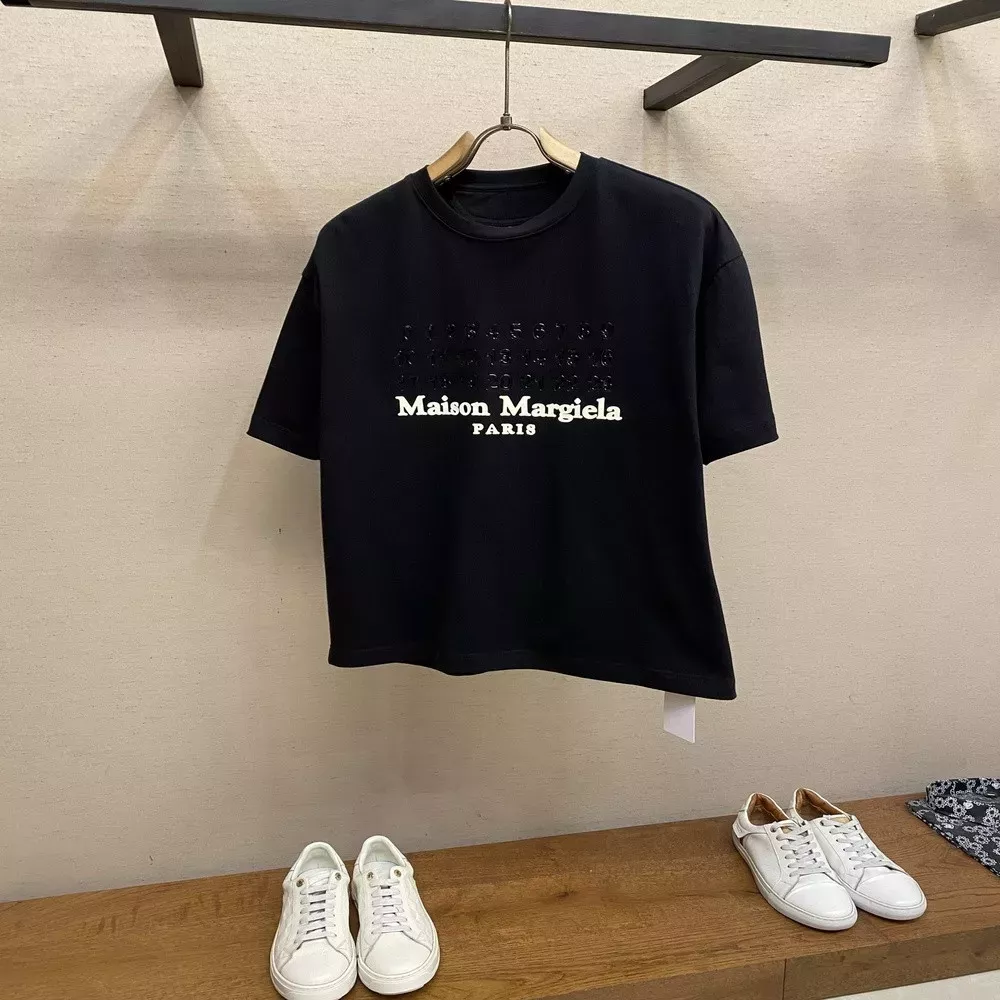 메종마르지엘라 MM6 숫자 로고 프린트 오버핏 반소매 티셔츠