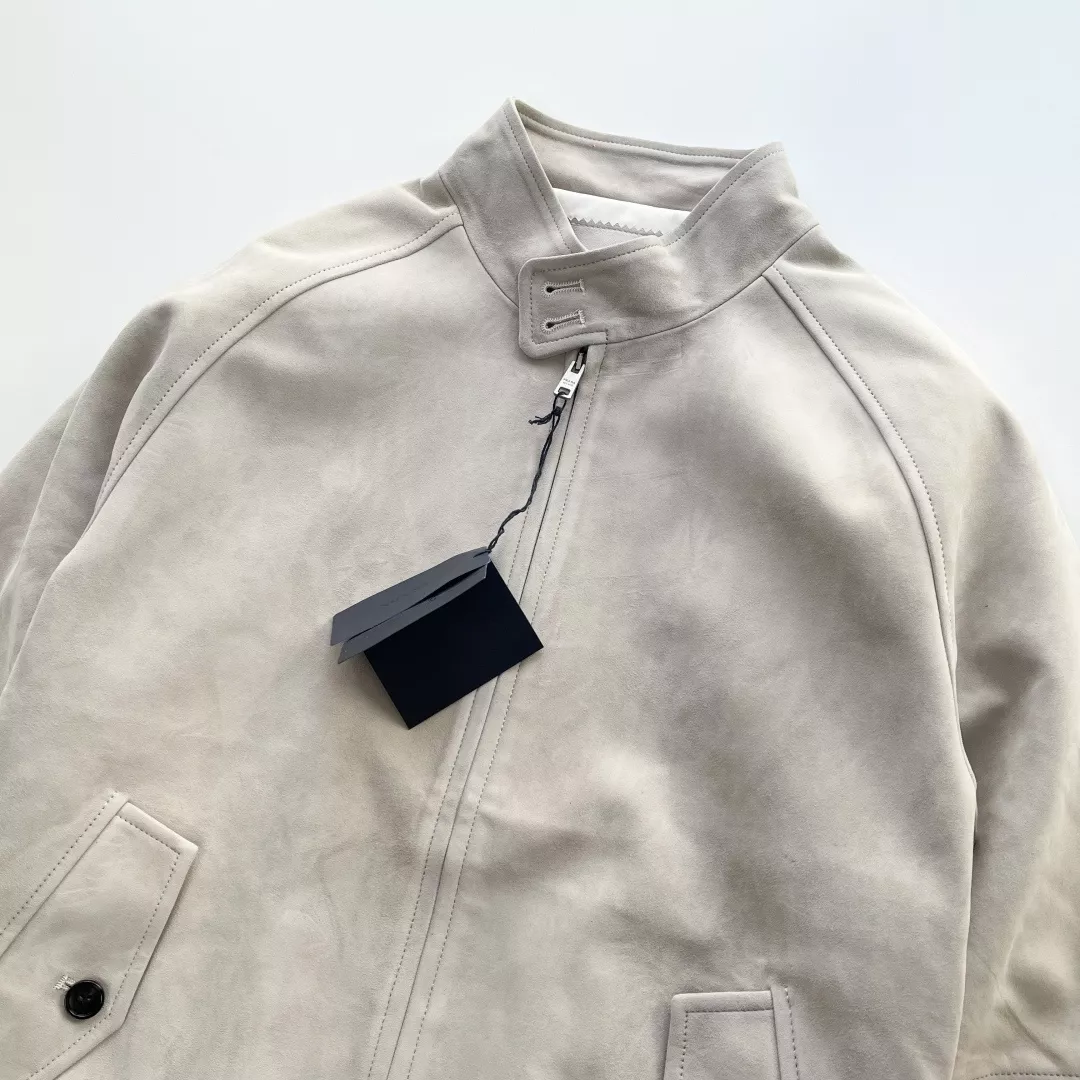 프라다 해링턴 스웨이드 양가죽 재킷 상세 이미지 5