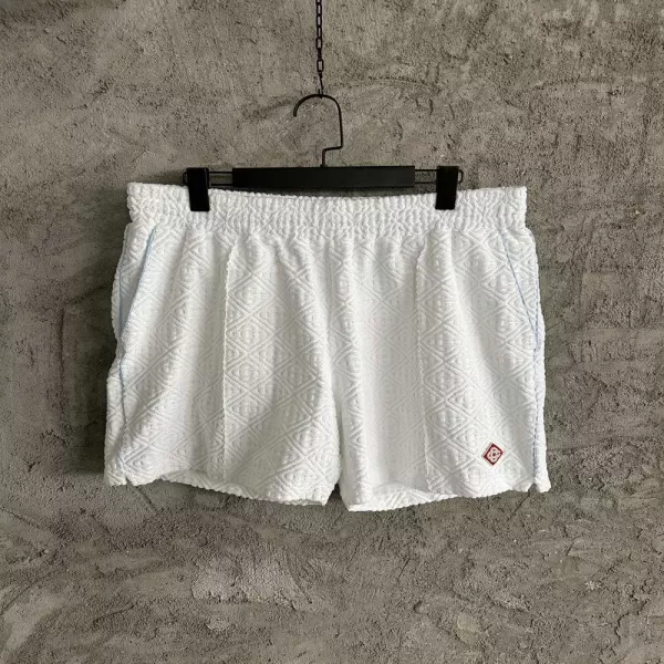 카사블랑카 타월 자수 로고 자카드 쇼츠