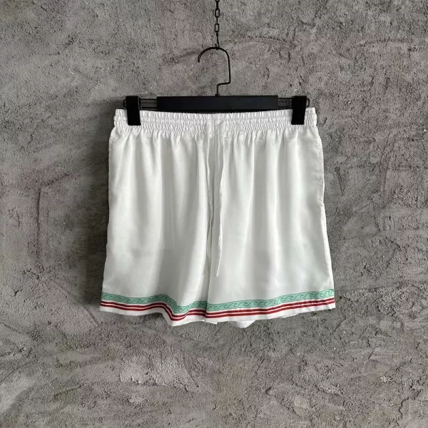 카사블랑카 철갑상어 그래픽 실크 쇼츠