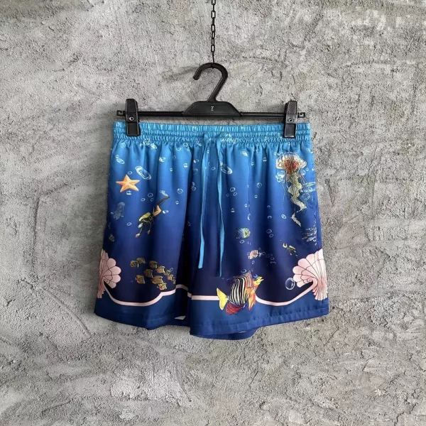 카사블랑카 오션 그래픽 실크 쇼츠