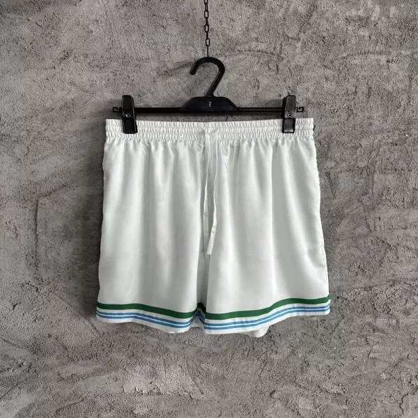 카사블랑카 컬러 인물 그래픽 실크 쇼츠