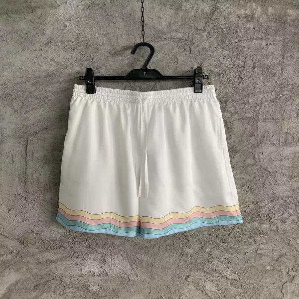 카사블랑카 유리하우스 그래픽 실크 쇼츠