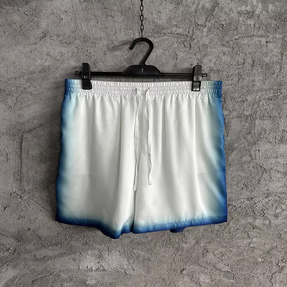 카사블랑카 2025SS 화염 패턴 실크 쇼츠