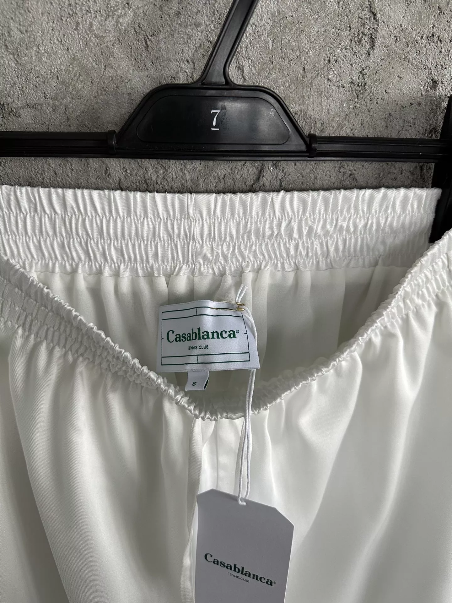카사블랑카 2025SS 이른 봄 분수 패턴 실크 쇼츠 상세 이미지 9