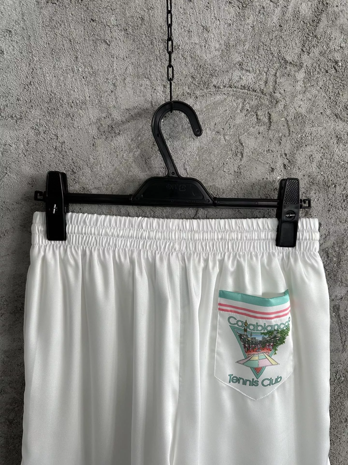 카사블랑카 2025SS 이른 봄 분수 패턴 실크 쇼츠 상세 이미지 7