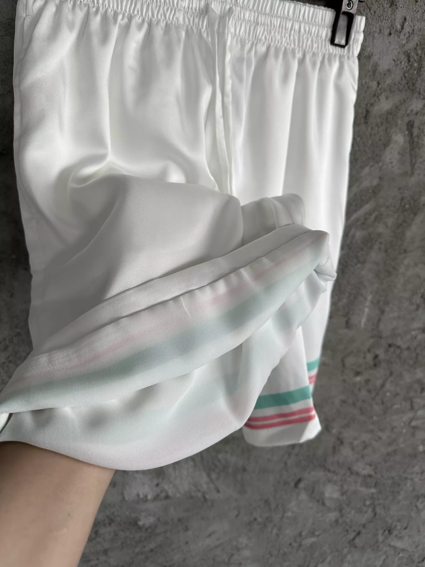 카사블랑카 2025SS 이른 봄 분수 패턴 실크 쇼츠 상세 이미지 5