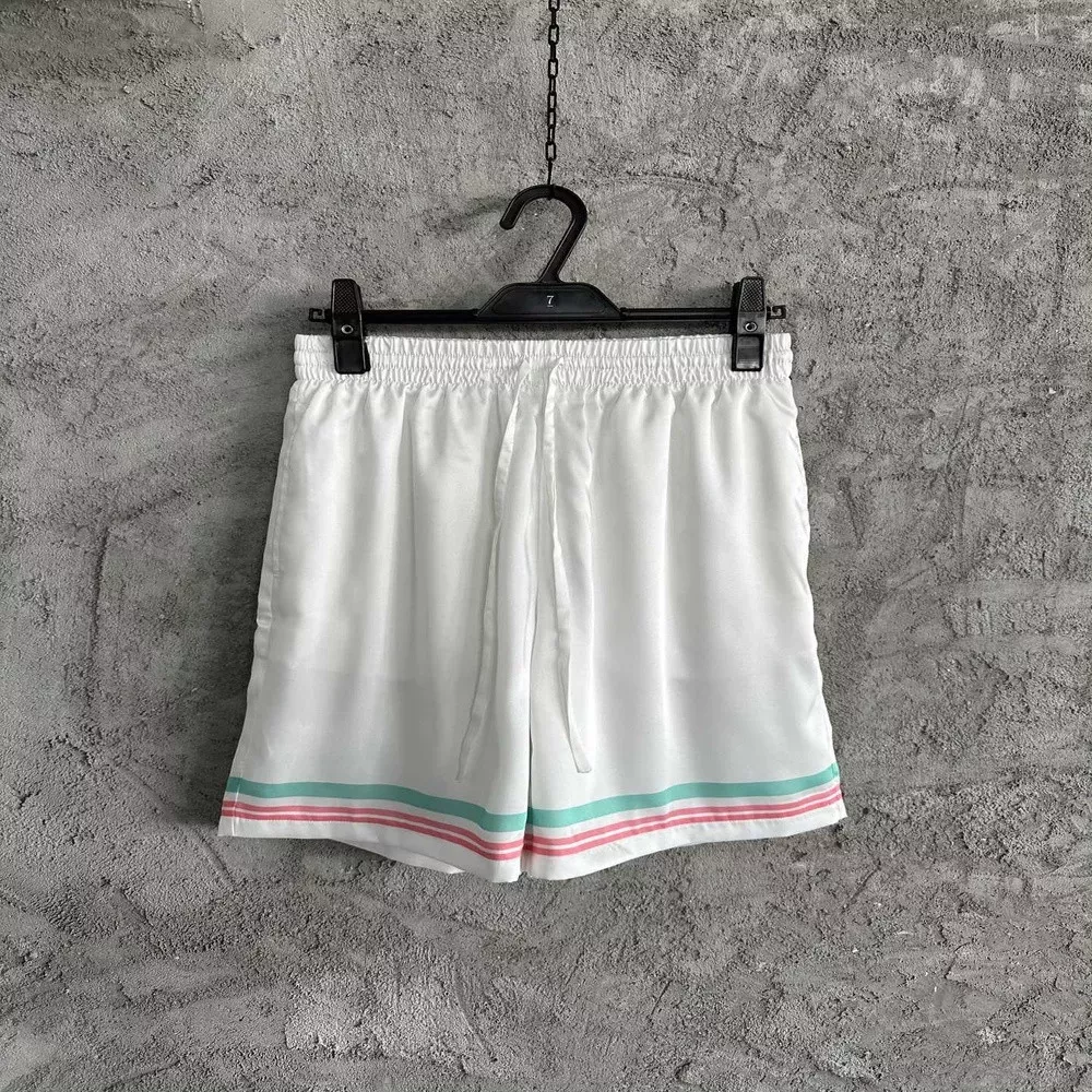 카사블랑카 2025SS 이른 봄 분수 패턴 실크 쇼츠