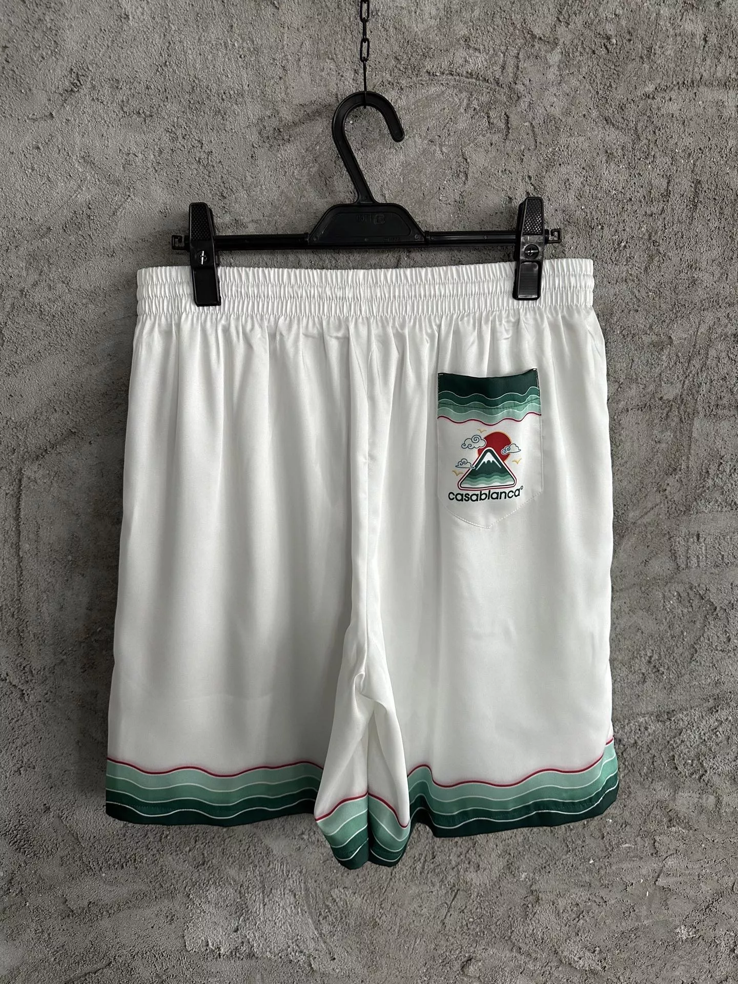 카사블랑카 2025SS 설산 그래픽 실크 쇼츠 상세 이미지 7