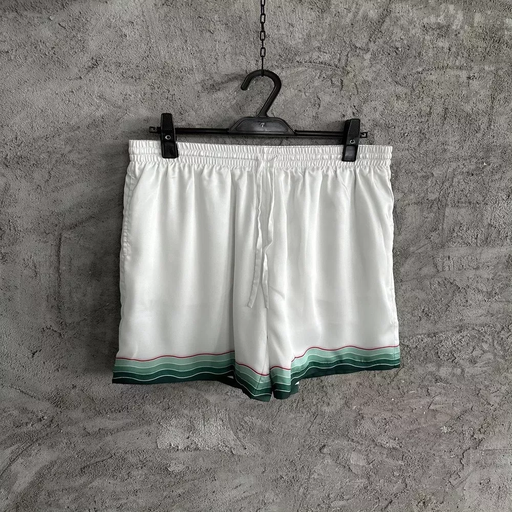 카사블랑카 2025SS 설산 그래픽 실크 쇼츠