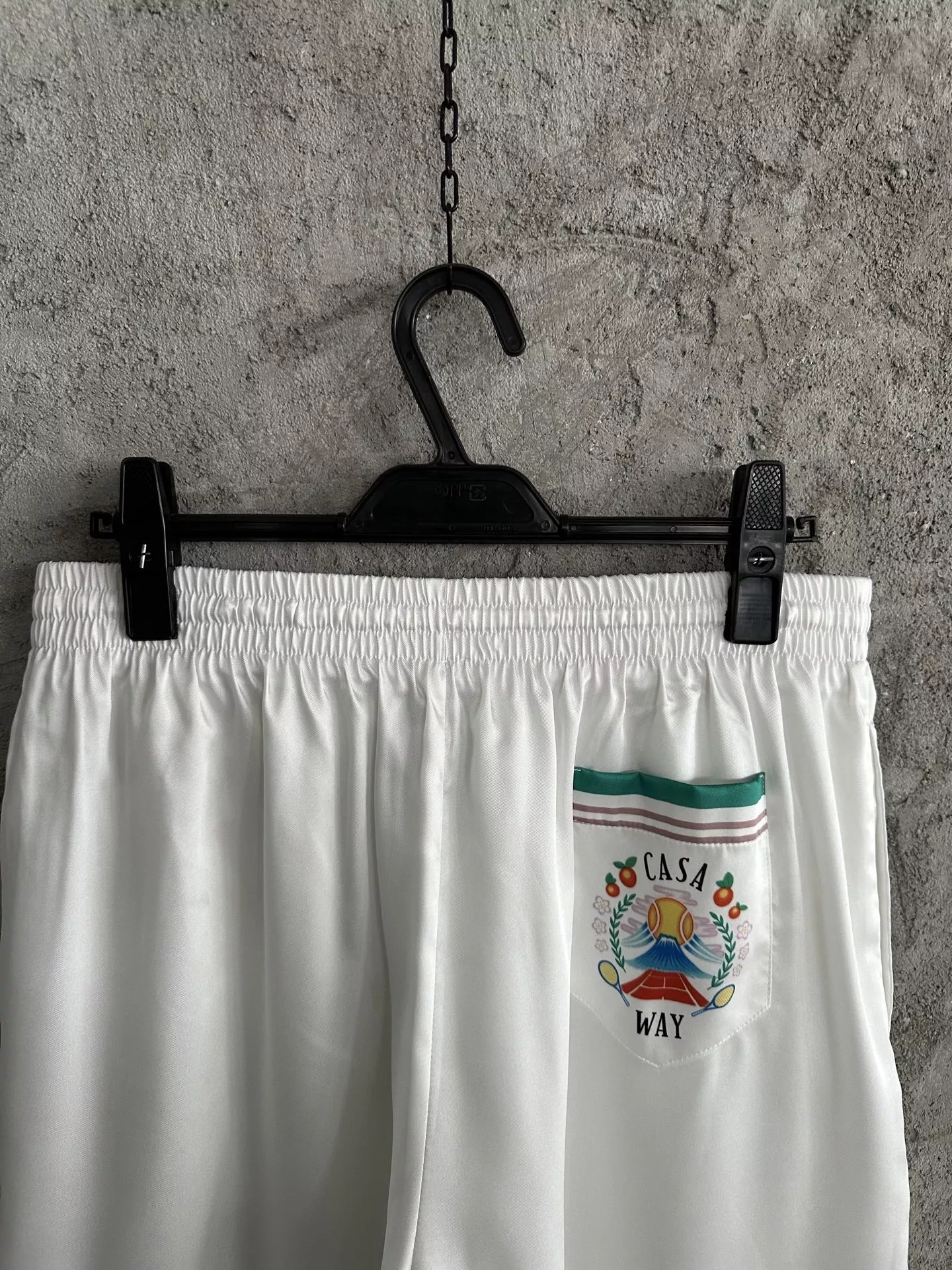 카사블랑카 벚꽃 패턴 실크 쇼츠 상세 이미지 7