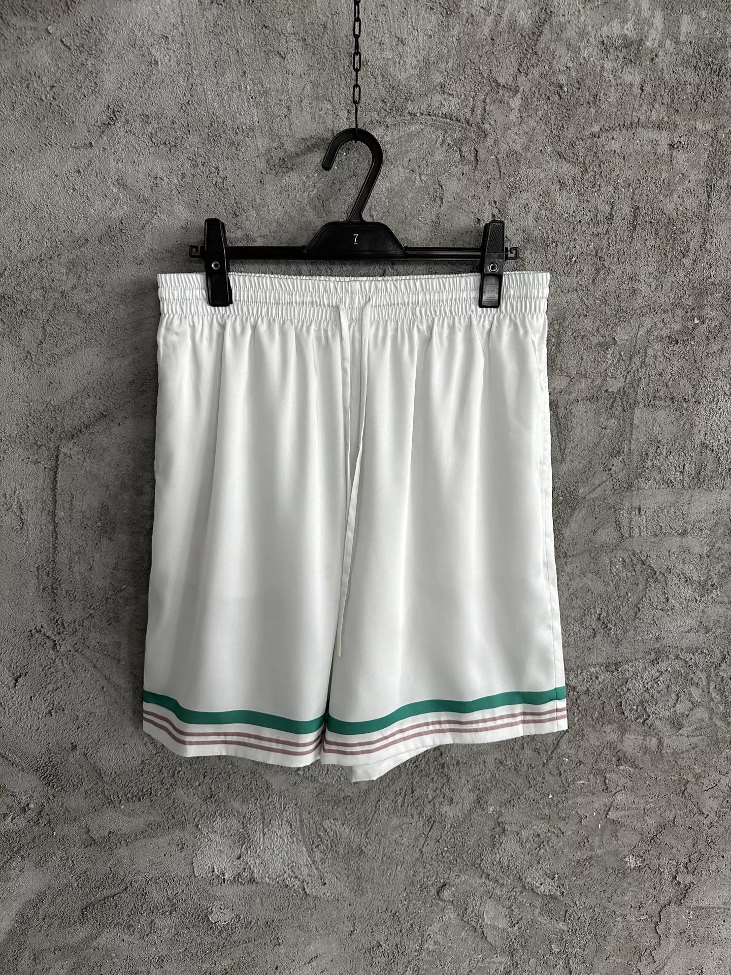 카사블랑카 벚꽃 패턴 실크 쇼츠 상세 이미지 1