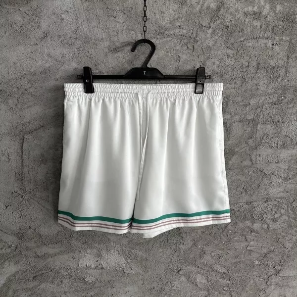 카사블랑카 벚꽃 패턴 실크 쇼츠