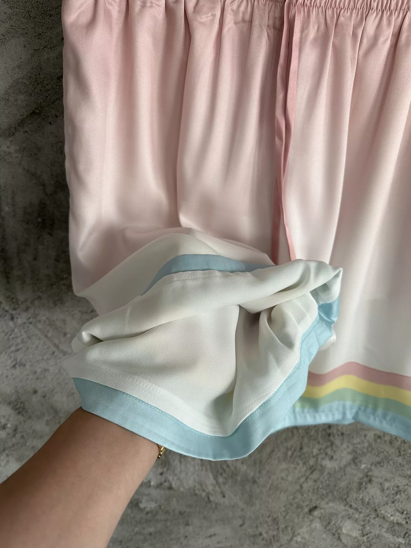 카사블랑카 무희 그래픽 실크 쇼츠 상세 이미지 4
