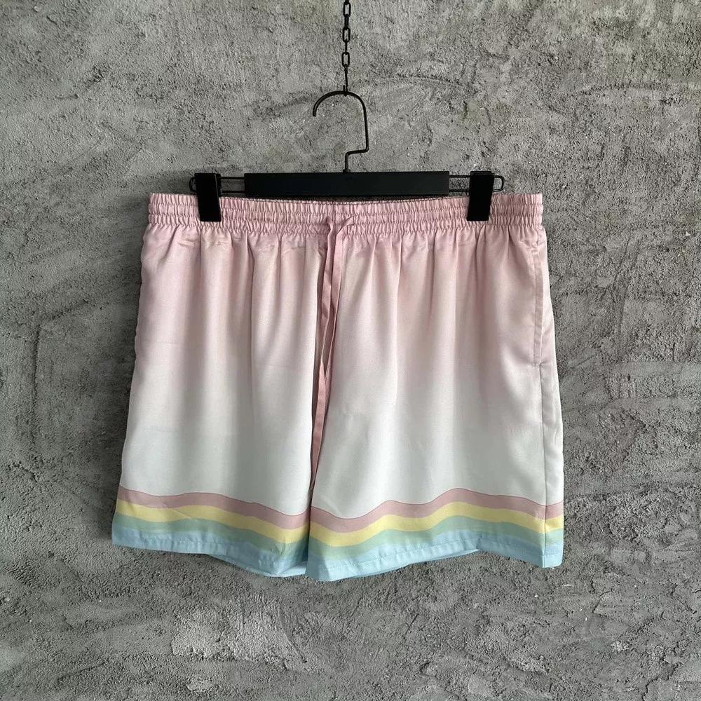 카사블랑카 무희 그래픽 실크 쇼츠