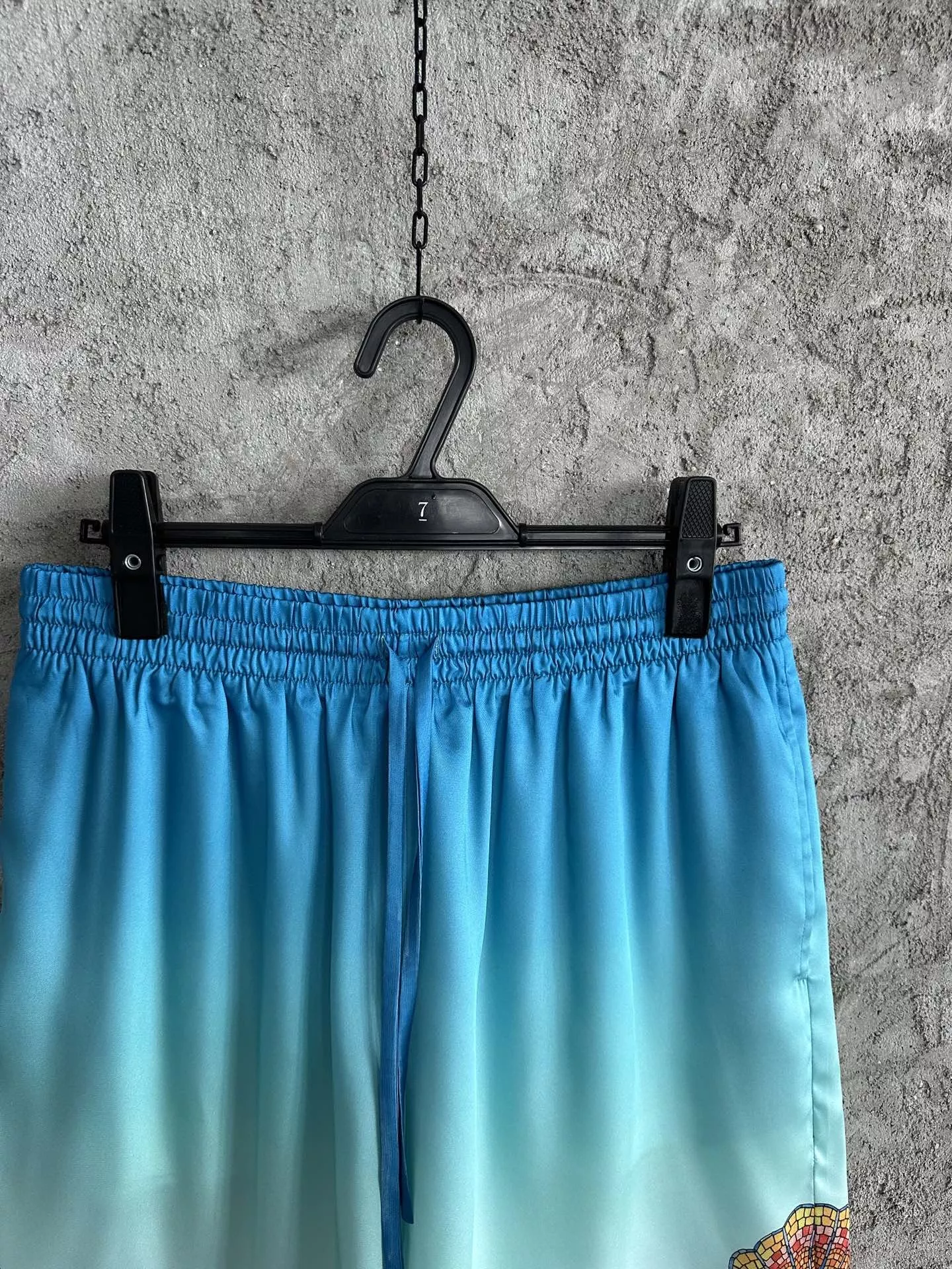 카사블랑카 컬러 조개 패턴 실크 쇼츠 상세 이미지 2