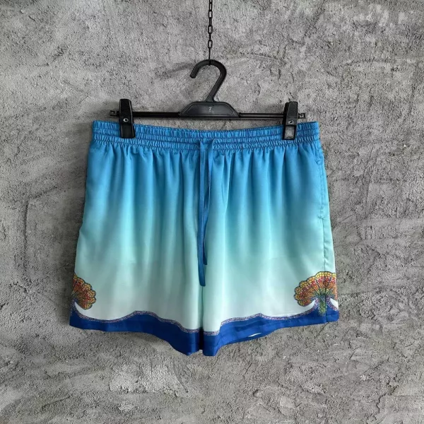 카사블랑카 컬러 조개 패턴 실크 쇼츠