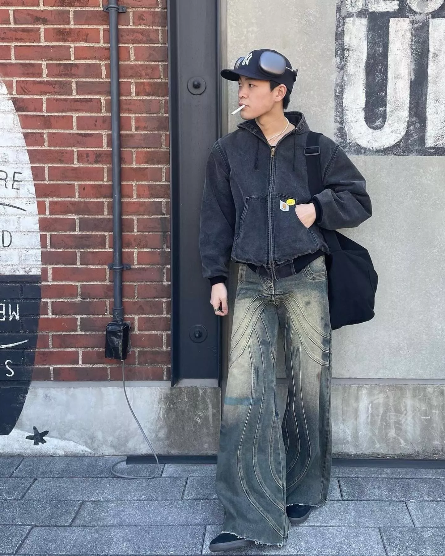 갤러리디파트먼트 워시드 빈티지 와이드 데님 팬츠 상세 이미지 11