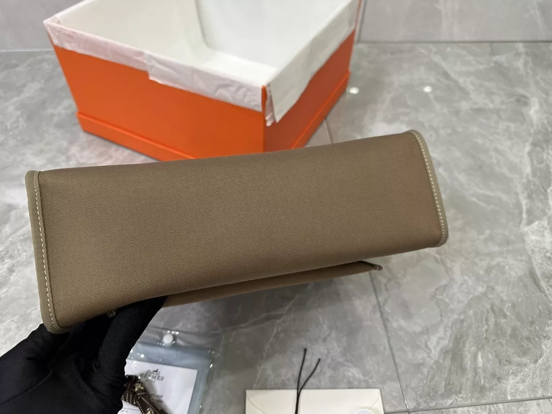 에르메스 에르백 PM 캔버스 레더 투웨이 백 상세 이미지 4
