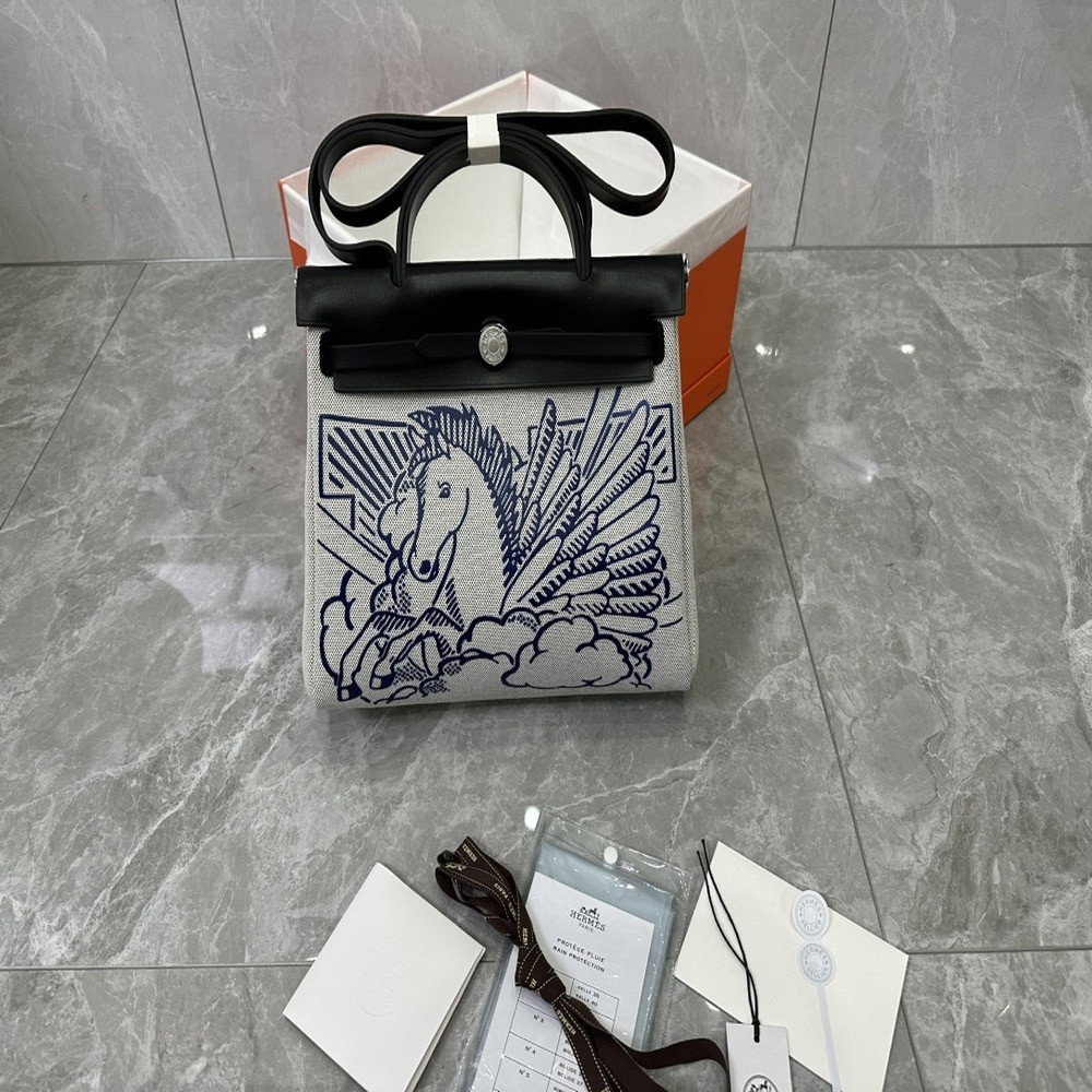 에르메스 에르백 리미티드 스플라이스 캔버스 토트백 31