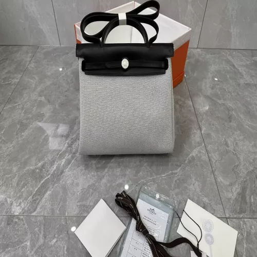 에르메스 에르백 31 리미티드 배색 캔버스 토트