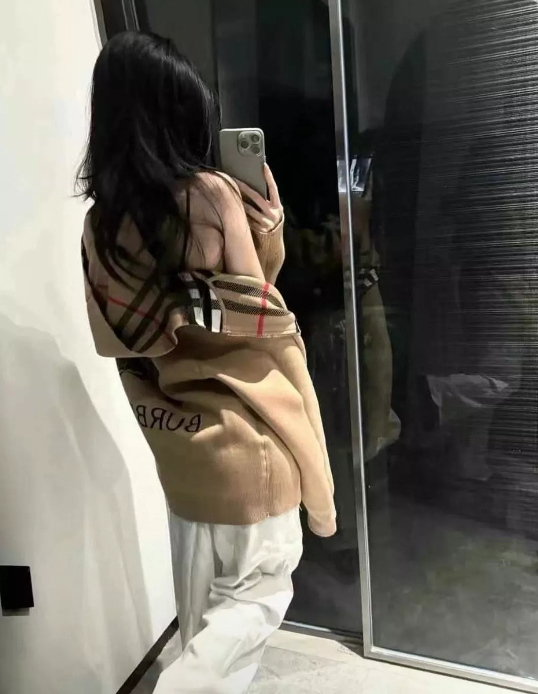 버버리 클래식 체크 양면 후드 집업 가디건 상세 이미지 20