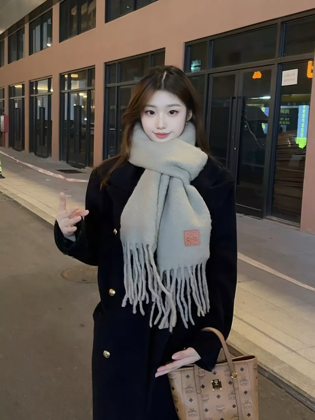 로에베 모헤어 클래식 머플러 상세 이미지 1