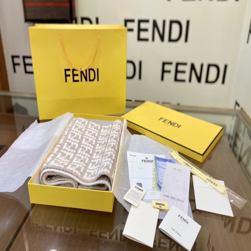 펜디 FF 모노그램 캐시미어 머플러 더블페이스