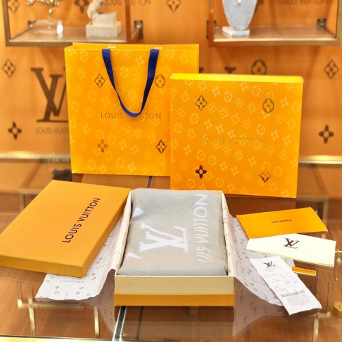 루이비통 LV 모노그램 로고 캐시미어 숄