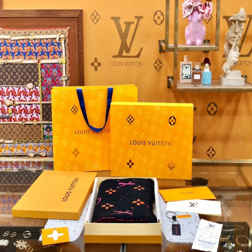 루이비통 LV 로고마니아 듀오 양면 스카프