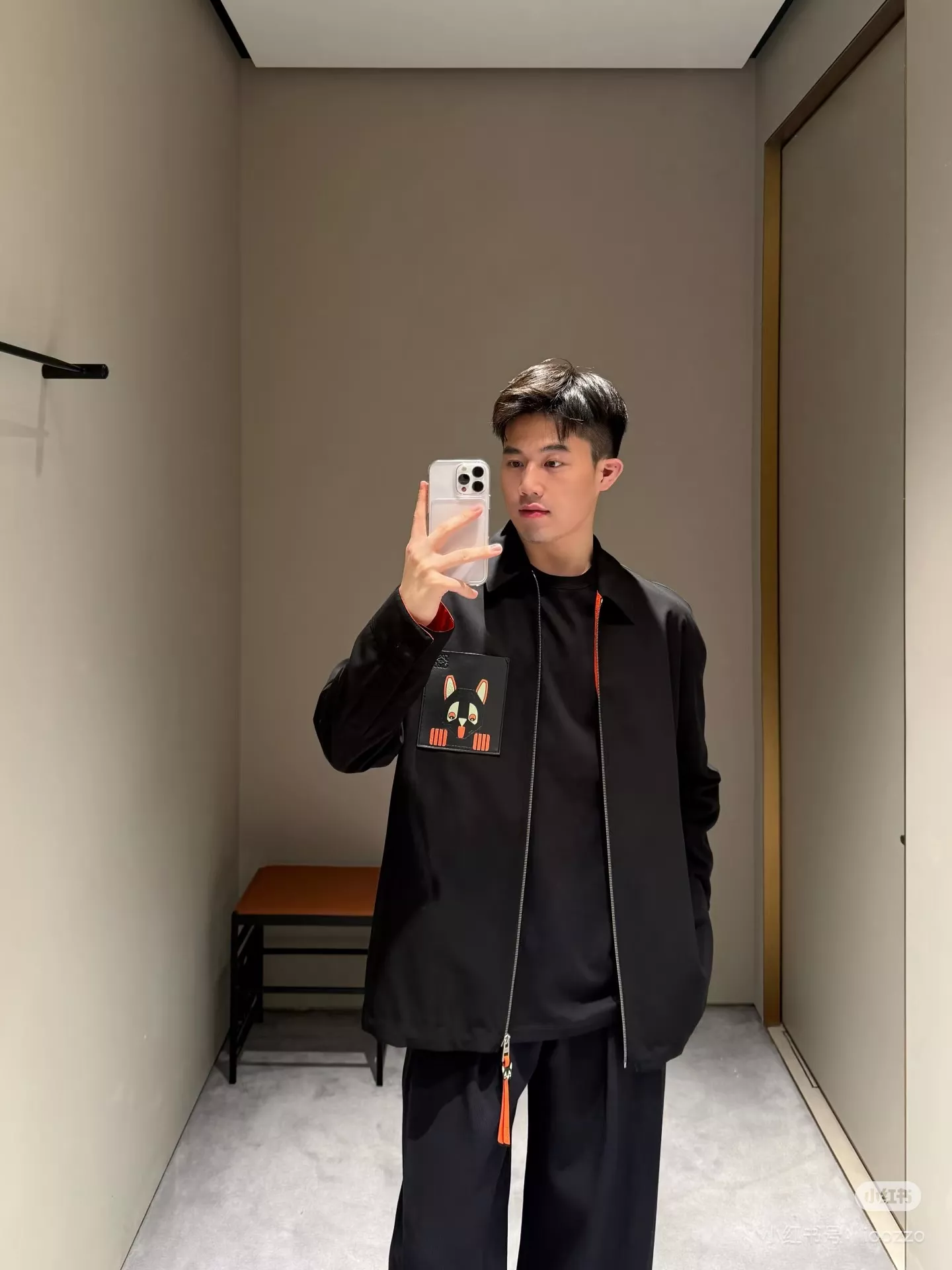 로에베 루이스웨인 콜라보 고양이 포켓 집업 재킷 상세 이미지 11