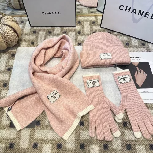 샤넬 클래식 울 니트 모자 머플러 장갑 세트