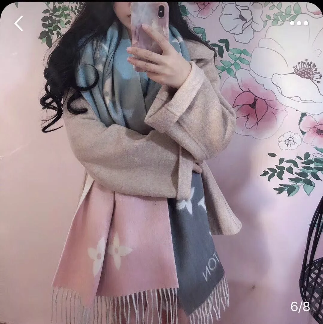 루이비통 모노그램 그라데이션 캐시미어 숄 상세 이미지 13