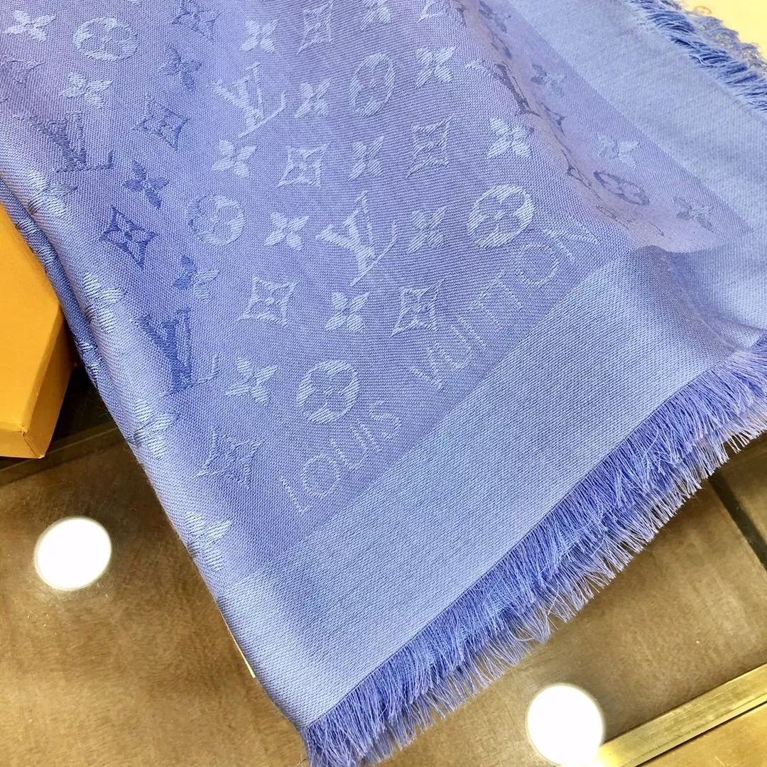 루이비통 모노그램 실크울 숄 상세 이미지 3