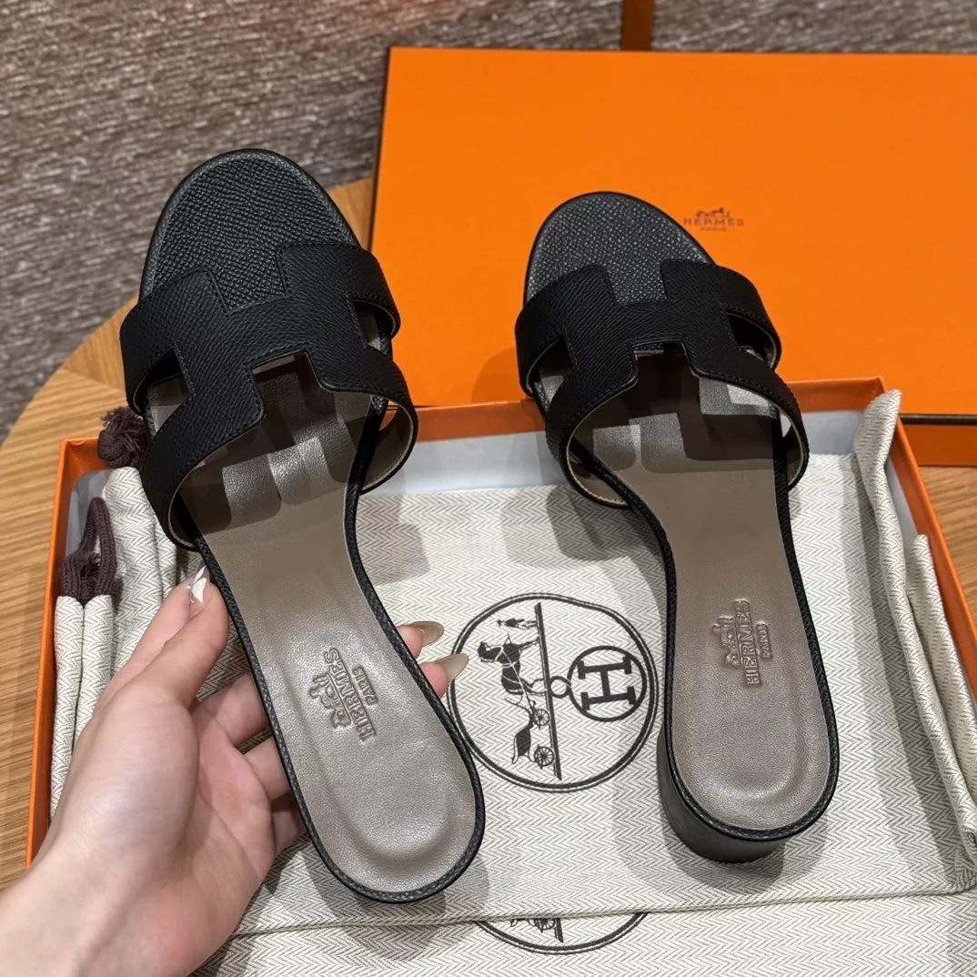 에르메스 오아시스 H 레더 힐 샌들 상세 이미지 7