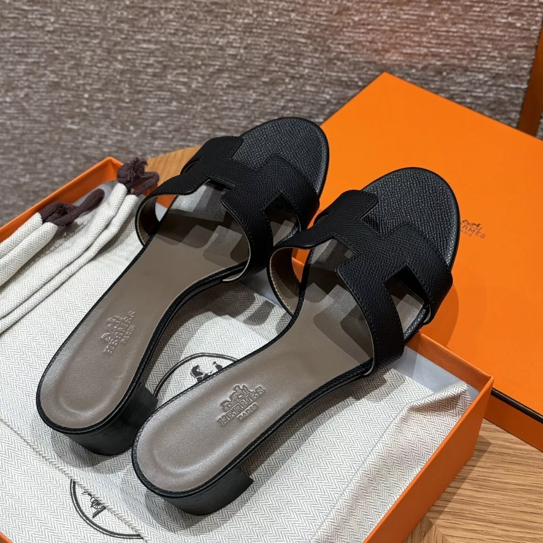 에르메스 오아시스 H 레더 힐 샌들 상세 이미지 2