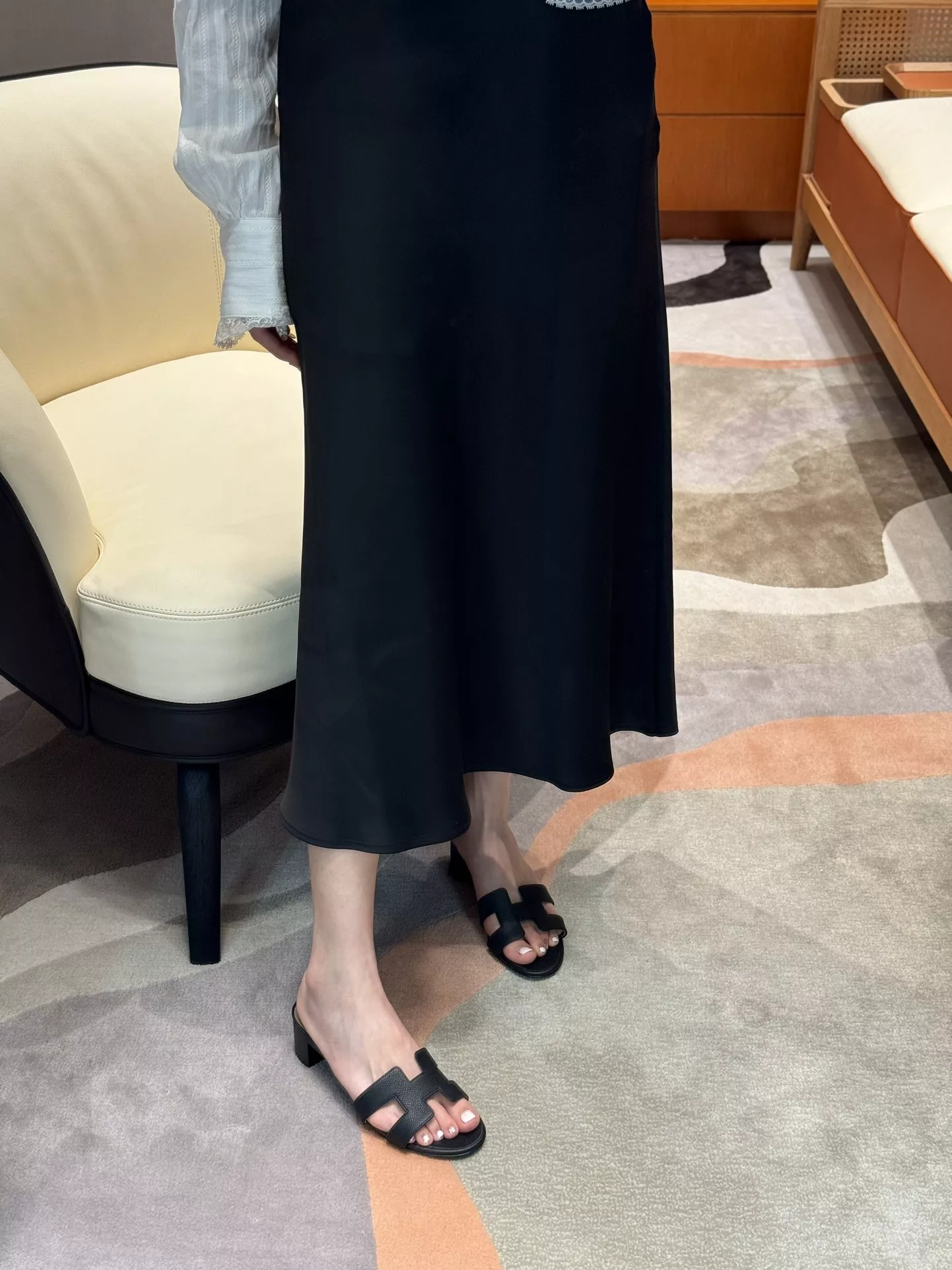 에르메스 오아시스 H 레더 힐 샌들 상세 이미지 21