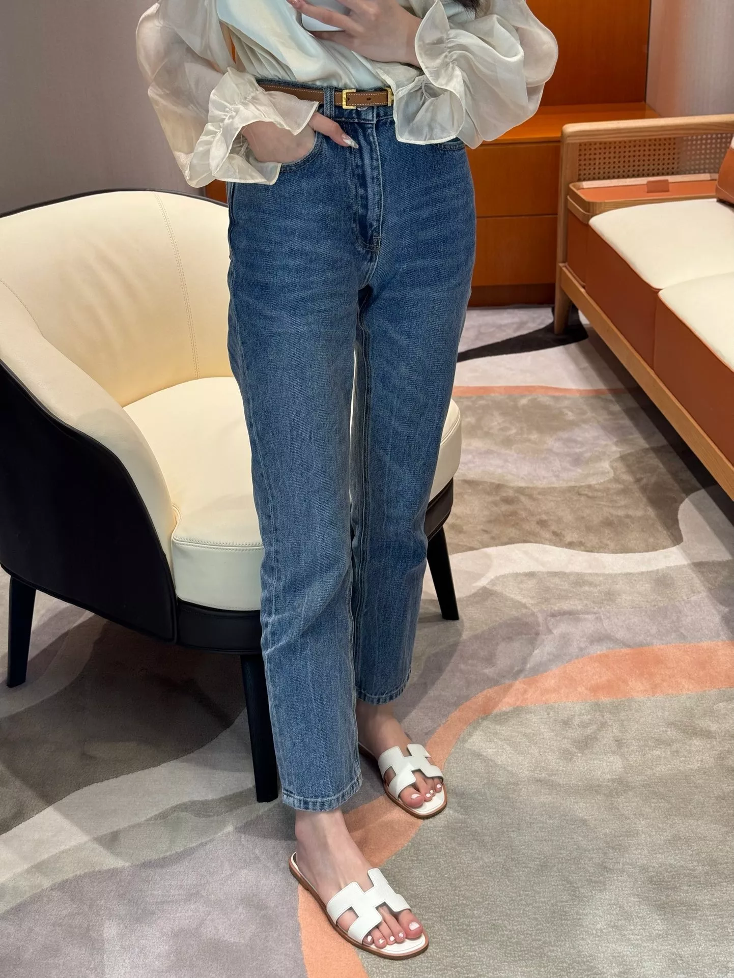 에르메스 오란 H 컷아웃 슬리퍼 상세 이미지 22