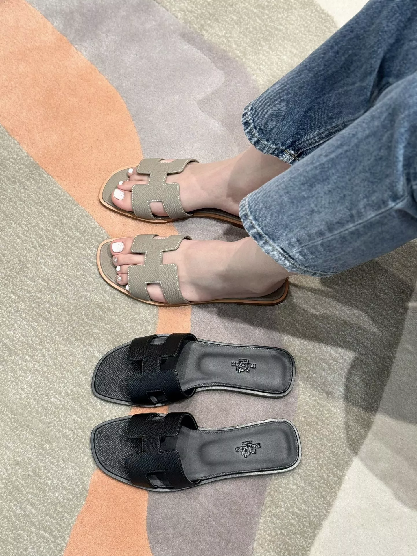 에르메스 오란 H 컷아웃 슬리퍼 상세 이미지 21