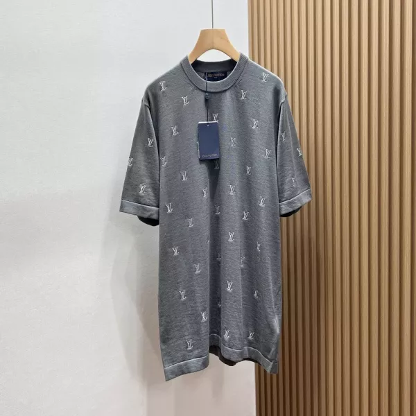 루이비통 레터 자카드 반소매 티셔츠