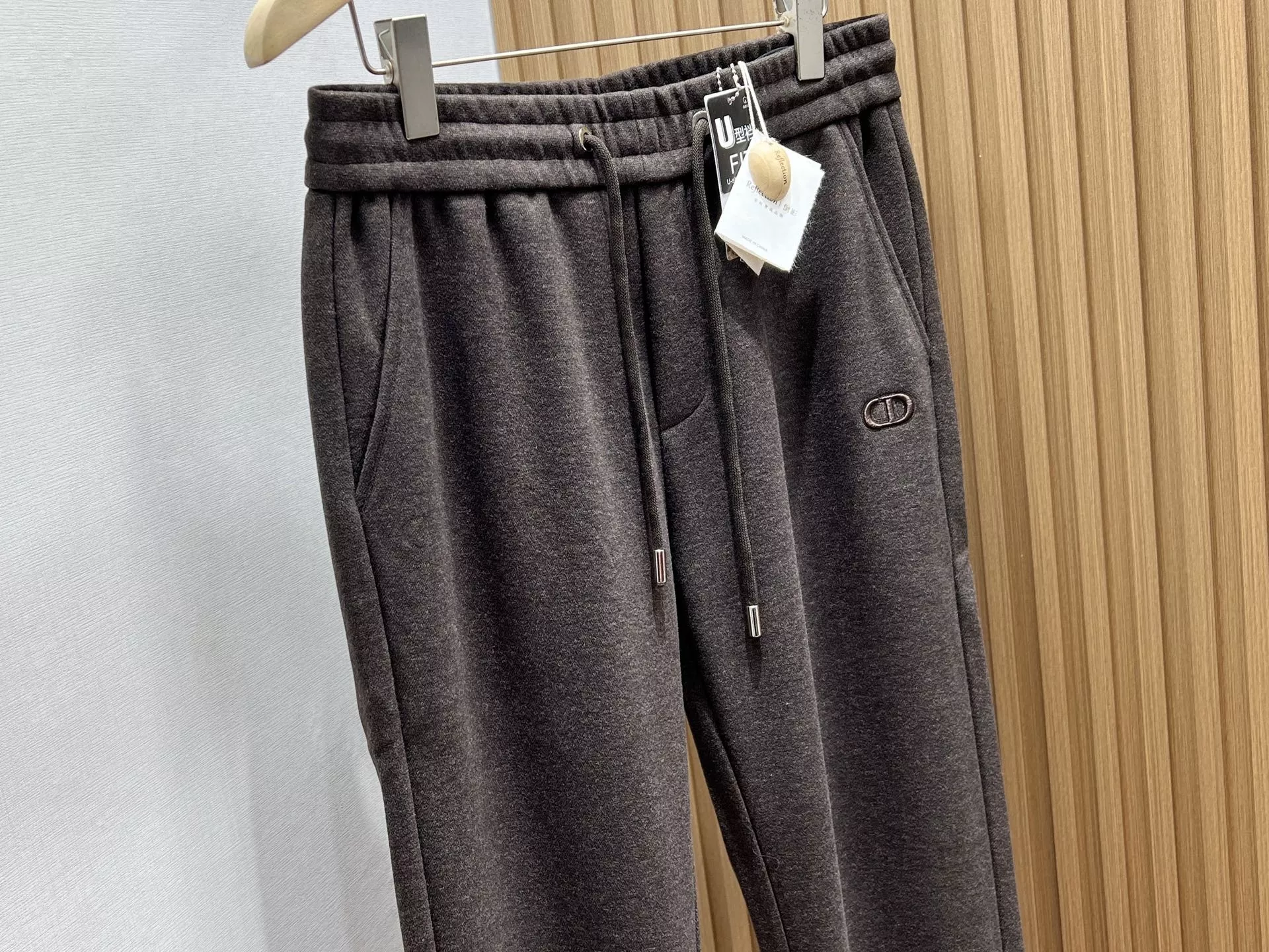 디올 자카드 레터링 미니멀 팬츠 상세 이미지 8