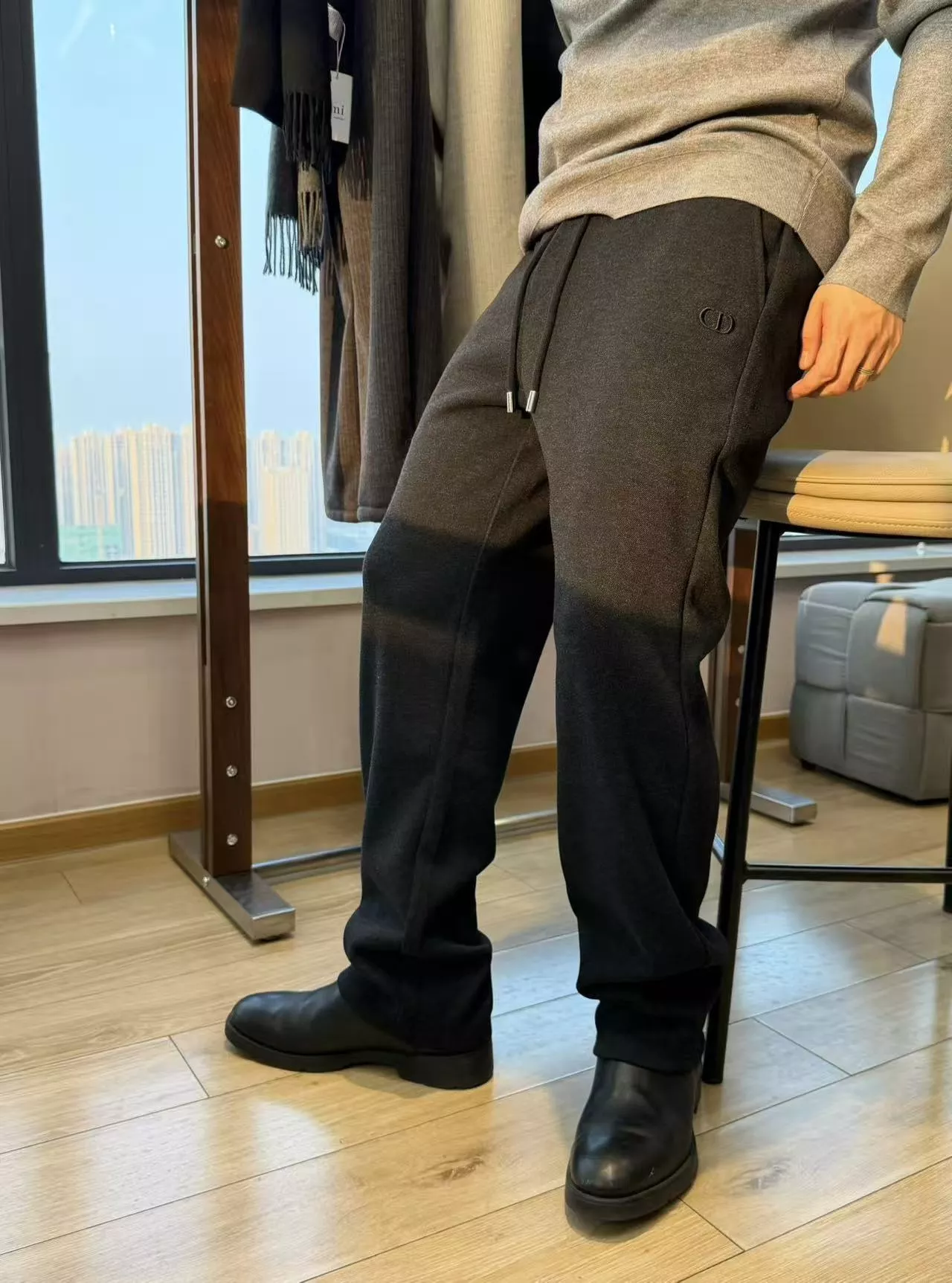 디올 자카드 레터링 미니멀 팬츠 상세 이미지 26
