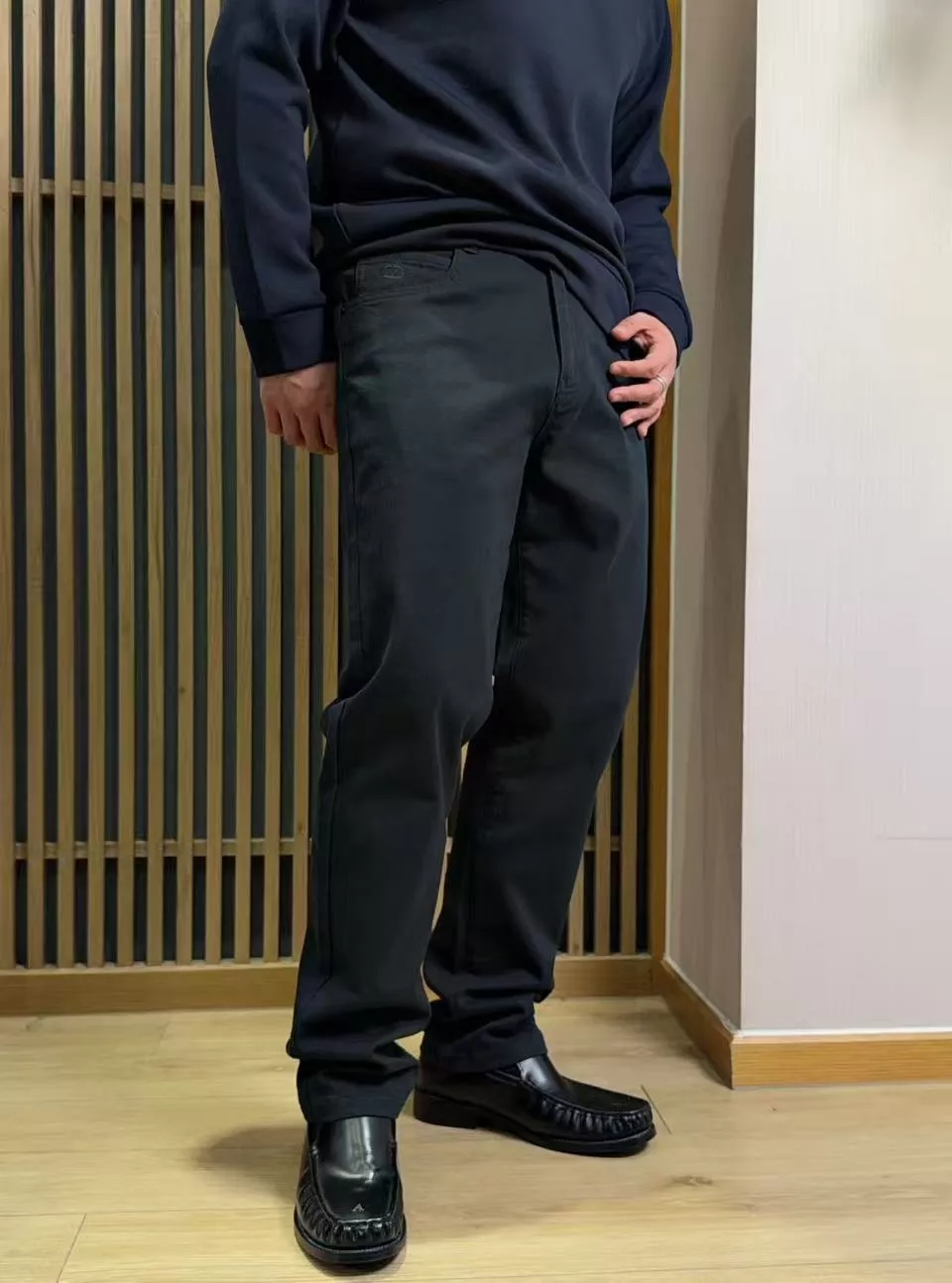 발렌티노 자수 코튼 남성 캐주얼 팬츠 상세 이미지 19