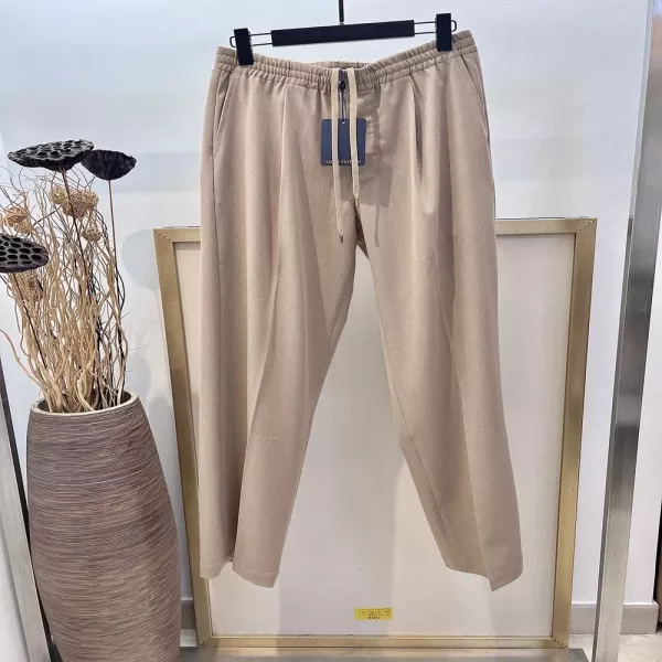 루이비통 1V 드로스트링 울 캐주얼 팬츠