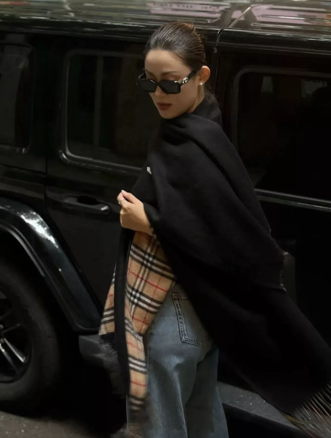 버버리 더블페이스 체크 리버서블 숄 상세 이미지 23