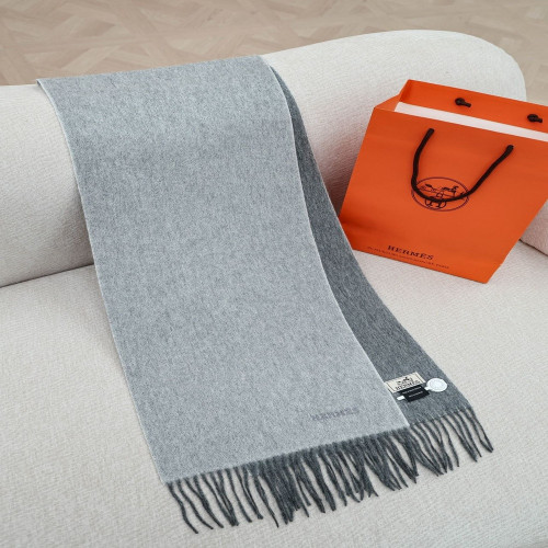 에르메스 양면 물결 패턴 캐시미어 스톨