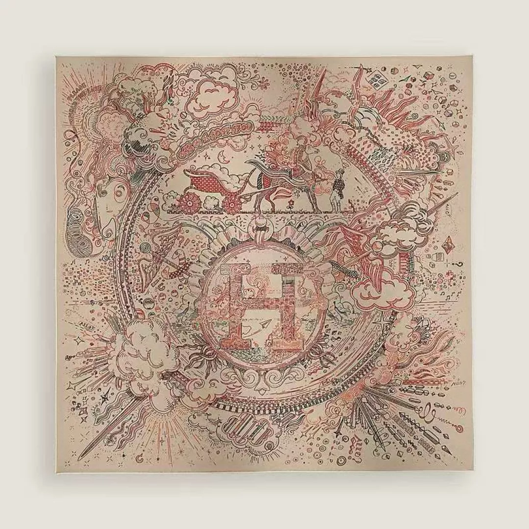 에르메스 90x90cm 실크 스카프 상세 이미지 1