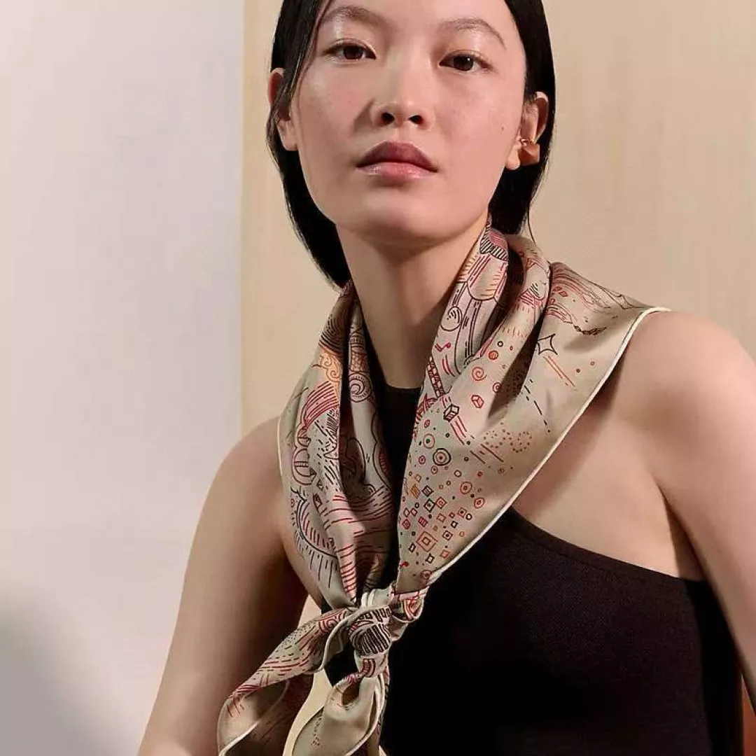 에르메스 90x90cm 실크 스카프 상세 이미지 2