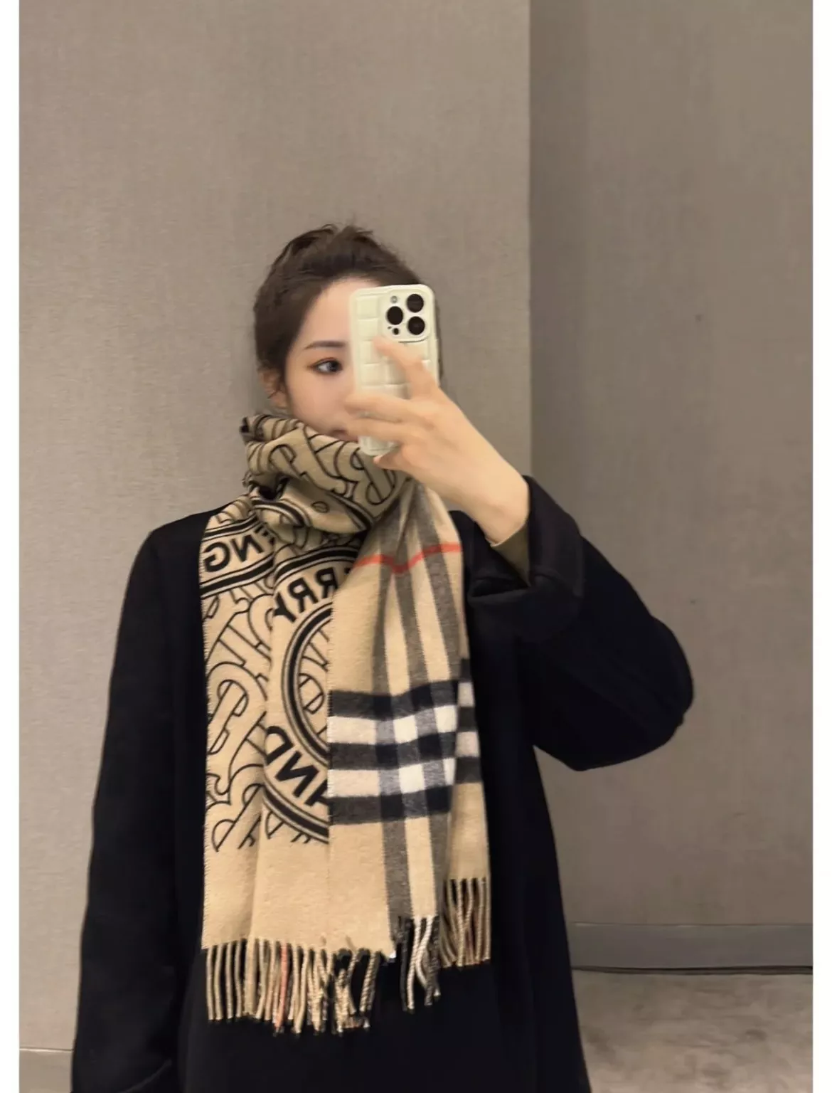 버버리 더블페이스 캐시미어 양면 상세 이미지 11